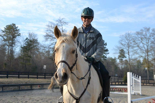 Sean Ryan riding a horse